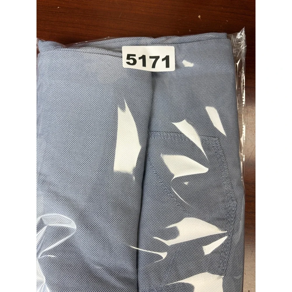 Brax Pants Mens 36x32 Light Blue Gray Cooper Fancy Regular Fit Micro Print Chino